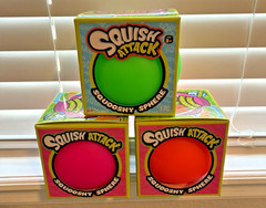 JA-RU Squish Attack -Big Squishy Sphere (full set of 3 – one of each color) New