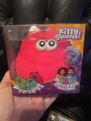 Kitty Squeeze! Tactile Squishy Squeeze Toy Pink Ages 3-5 Years