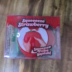 New Jumbo Squeezy Strawberry Squishy Sensory Toy Sunny Days