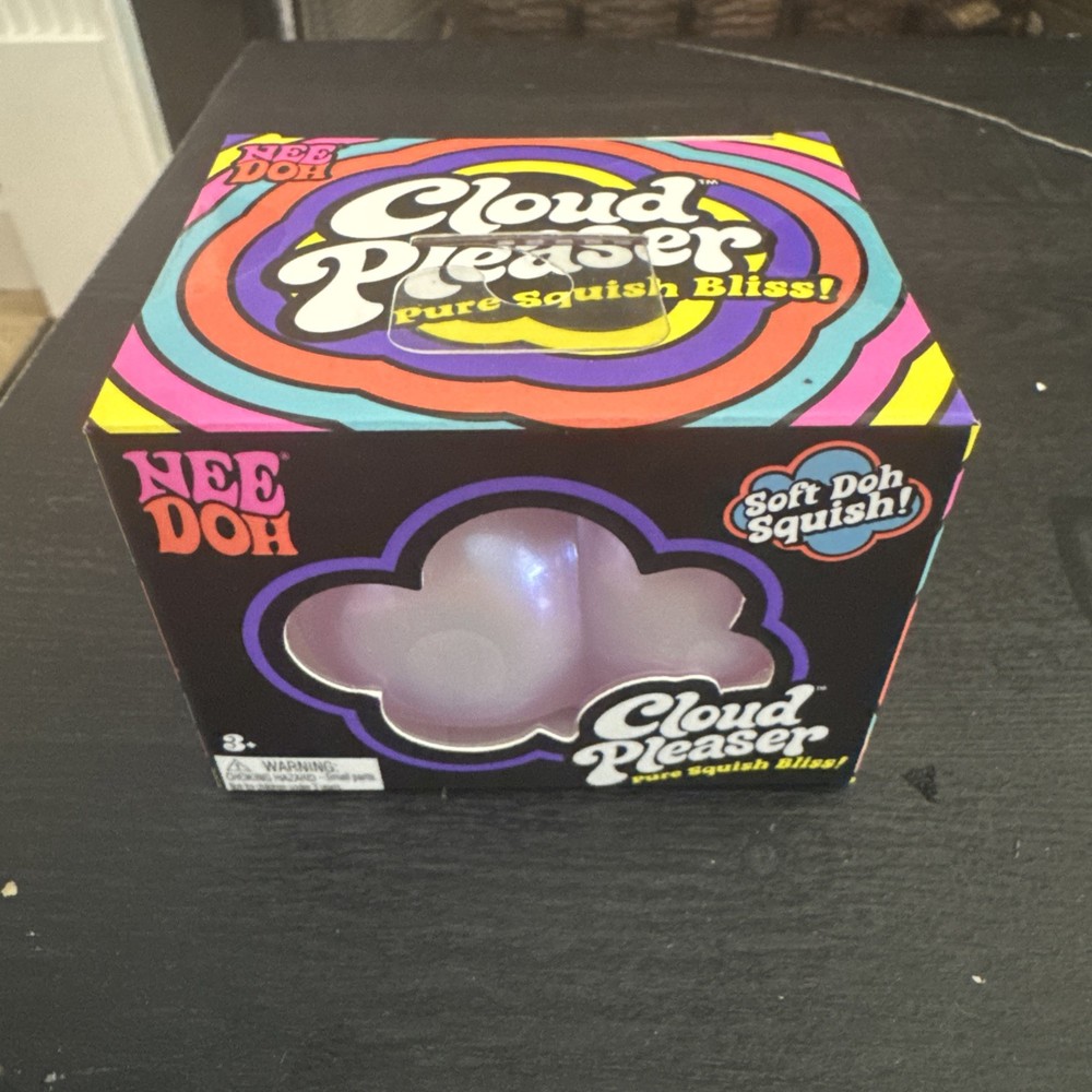 Schylling Nee Doh Cloud Pleaser Soft Doh Squish Squeeze Toy Purple Shimmers