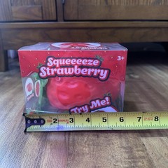 New Jumbo Squeezy Strawberry Squishy Sensory Toy Sunny Days