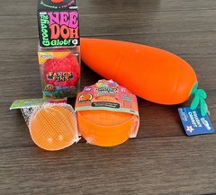 Sunny Days Toymendous Squeezy Carrot Orange Squishy Toy Bundle
