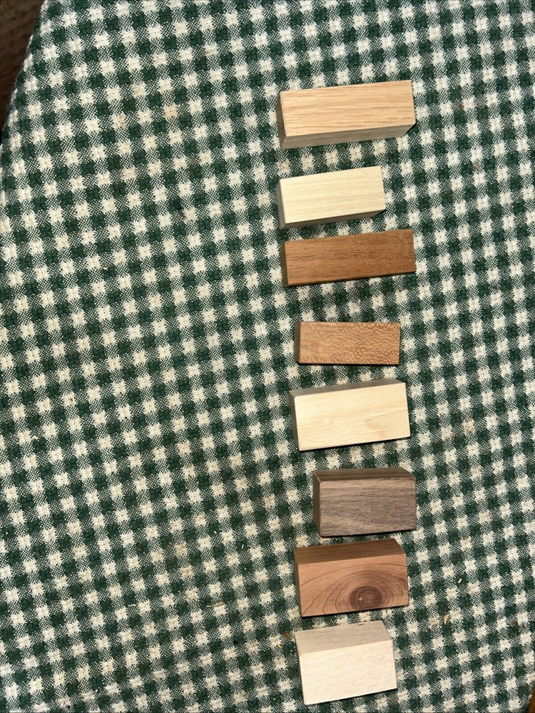 Stress relieving rubbing blocks eight piece set sanded, ready for finish