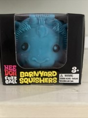 Authentic Schylling Fuzz Ball Farm Animal Needoh Barnyard Squishers BLUE GOAT