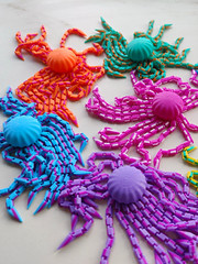 Colorful Tactile Sensory Fidget Toy Discs w/ Textured Strands, Assorted