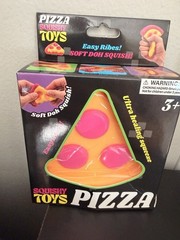 Pizza Squeezable Stress Reliever Pizza Squishy Toys 2-Pack Ages 3+