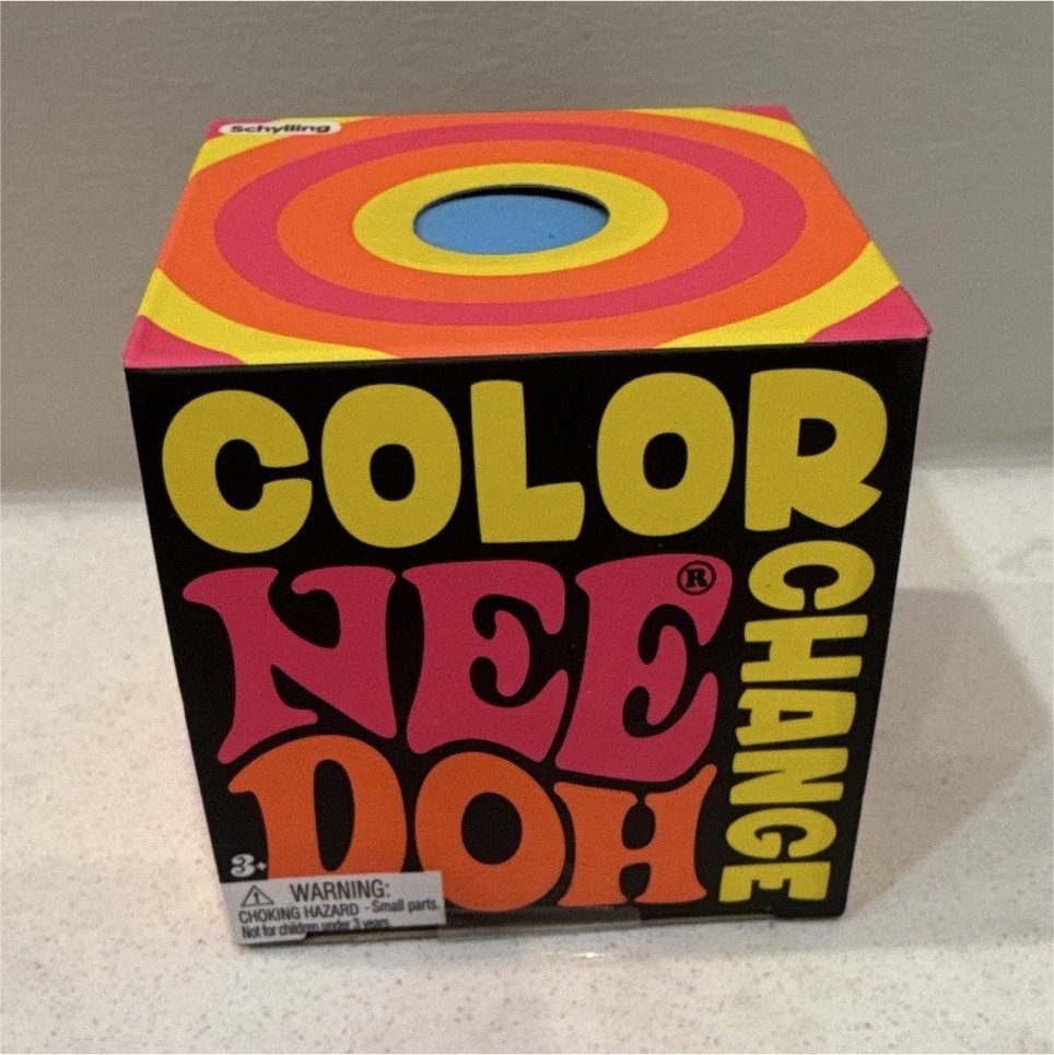 Schylling Nee Doh Color Change Sensory Tactile Squeeze Toy, Multicolor 3-5Y