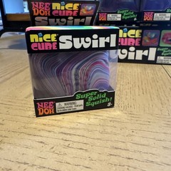 needoh nice cube swirl purple white and pink