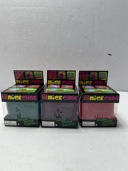 NeeDoh Nice Cube Super Solid Squish! Blue Pink Purple Lot Of 3 New In Boxes