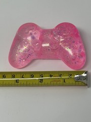 New Squishy Sensory Toy Glitter Sparkle Sugar Gaming Gamer Game Controller PINK