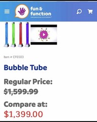 Fun & Function Bubble Tube CF6503 Other Sensory Toy for Ages 4-7 8-11 Years