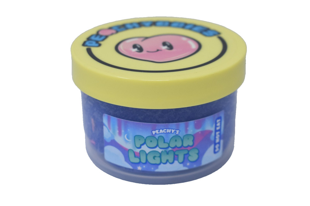 Peachybbies Polar Lights Blue Slime 8oz Scented Cloud Fidget Toy DIY Putty New