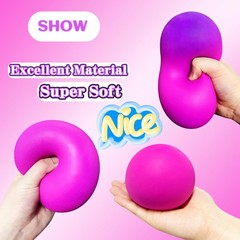 Giant Stress Balls Squishy Toys for Adults and Kids Prizes, Giant, Purple