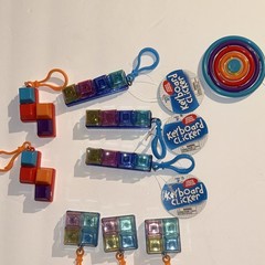 Fidget Toy Bundle Lot Keychain Clickers Pop Spinner CubesSensory Toys Kids Party