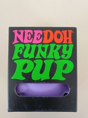 Schylling Nee Doh Funky Pup Purple Tactile Squeeze Toy, MPN 26075HY