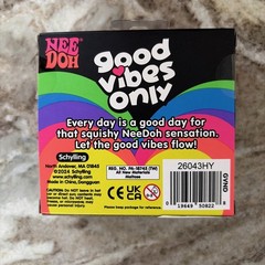 *NEW* NeeDoh GOOD VIBES ONLY 🩵 – BLUE HEART Sparkle