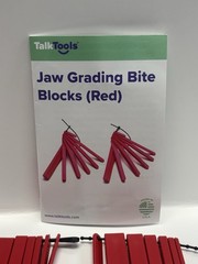 TalkTools Jaw Grading Bite Blocks Red Oral Motor Therapy Speech Feeding Tool Set