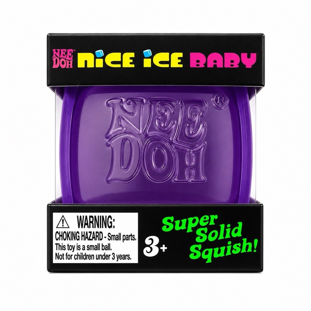 Schylling NeeDoh Nice Purple – Squeeze Toy – Super Solid Squish 1.25