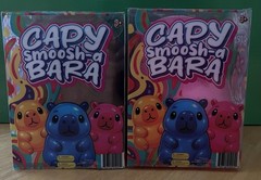 Lot Of 2 New Capy Smoosh-A-Bara CAPYBARA Viral Squishy Pink & Brown
