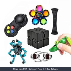 7PC Fidget Toys Set Stress Relief Anxiety Focus Tool Sensory Toys for Kids focus