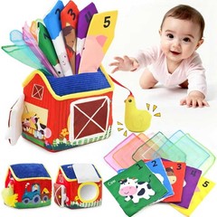 weirtoya Baby Tissue Box Toy-Montessori Sensory Activity Center for Colourful