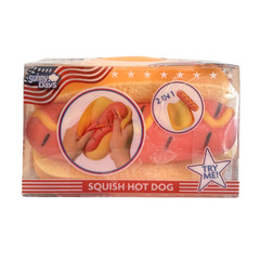 Sunny Days Squishy Hot Dog Squeezy Stress Ball Fidget Toy (2-PIECE) New