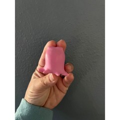 Pink Octopus Squeeze Toy Mini Rubber Stress Relief Fidget Figure Pink Cephalopod