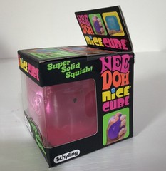 NeeDoh Nice Cube Super Solid Squish **Authentic** Pink