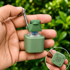 Frog Croaking Fidget Toy Adults Keyboard Clicker Frog Fidget Toys Fun Keychain