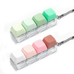 Keyboard Fidget Toy – 2Pcs Keychain 1 inch, Multicolor