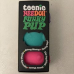 NEW Authentic NeeDoh Teenie Funky Pup 3 Pack Squishy Purple Pink Teal