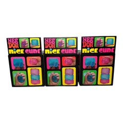 Needoh Shylling Nice Cube Set of 3 Squishy Fidget ASMR Sensory Toys