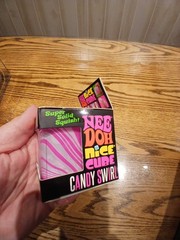 Authentic Needoh Candy Swirl Nice Cube PINK Christmas SCHYLLING HARD TO FIND
