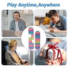 All-in-One Little Ouchies Fidget Toy for 1.38 inches, Pro-rainbow（all-in-one）