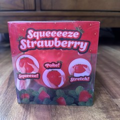 New Jumbo Squeezy Strawberry Squishy Sensory Toy Sunny Days