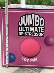 🌟Crazy Fun Jumbo Ultimate De-Stressor Stretchable Squishable Squeeze Ball Pink