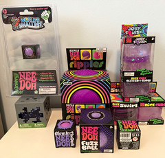 Ultimate Purple NeeDoh Bundle Lot of 10 Authentic Schylling & minecraft cube