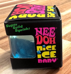 Schylling NeeDoh Nice Ice Baby Blue Mini Nice Cube Squishy Toy NEW In Box