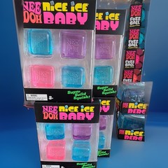 NeeDoh Multicolor Squish Toy Lot: Nice Cube, Ice Baby, Berg, Pup, Fuzz 5