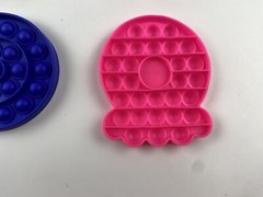 Lot Of 4 Fidget Push Pop it Bubble Poppers Sensory Stress Relief Cupcake Unicorn