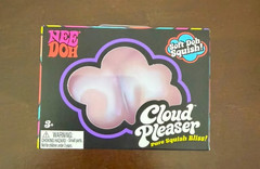 Schylling NeeDoh Cloud Pleaser Soft Doh Squish Squeeze Toy Purple/White 26005NAB