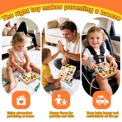 Grarain Busy Board for Toddlers – Montessori v2, V2