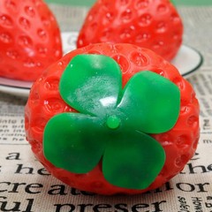 Squeezeable Strawberry Toy Emotional Release and Relaxation Stress Relieving Toy