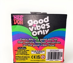 NeeDoh Good Vibes Only Glitter Heart Nee Doh Blue “YOU ARE ENOUGH” NEW Viral