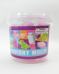 Squishy Mochi Animals 18 Pieces with Storage Container