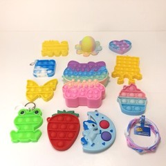Bubble Pop Stress Relief Toy Lot Sensory Squishy Kitty Heart Cupcake Frog