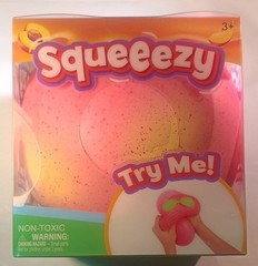 Squeezy Peach Ball Squish Squishy Stress Reliever Fidget Toy New In Pack