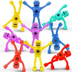 10PC Magnetic Robot Travel Toys for Kids Toddler Boys Sensory Small, Colorful