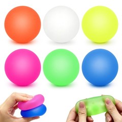 6 Pack Stress Balls Set,Stretchy Fidget Toys for Anxiety Set