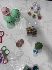 Assorted Prizes Fidget Spinners Pop-It Bracelets Rings Cars & More 200+ Pieces